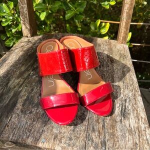 Calvin Klein 3” Red Heels